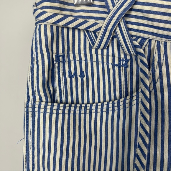 Marc Jacobs Blue striped flare lace up pants READ - Picture 4 of 6